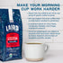 12 oz. Laird Superfood Peruvian Dark Roast Coffee with Functional Mushrooms, Certified Organic Peruvian Ground Coffee