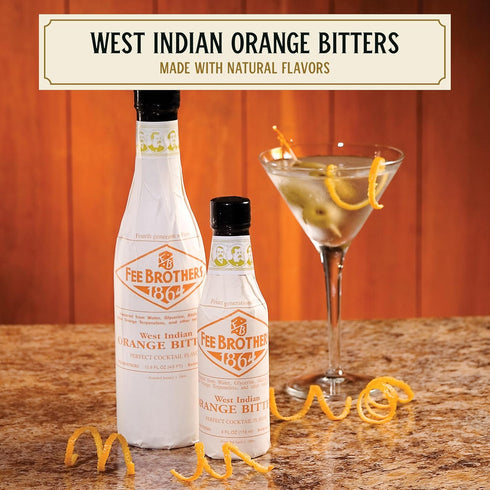 5 oz Fee Brothers West Indian Orange Cocktail Bitters - Aromatic Cocktail Mixer & Concentrated Flavoring, Gluten Free