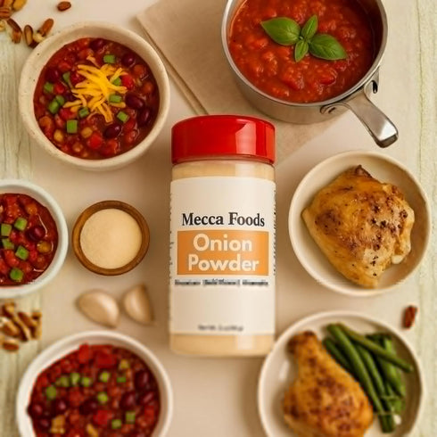3oz 100% Onion Powder - Pure Ground Dehydrated Onion, No Fillers, Non-GMO All-Purpose Cooking Spice for BBQ, Meat