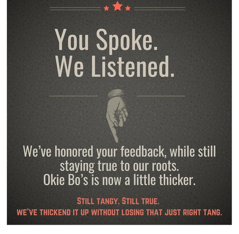 OkieBo's Authentic Oklahoma BBQ Sauce - Ideal for Meats and Seafood
