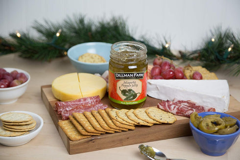 16oz (Pack 6) Dillman Farm All Natural Jalapeno Jelly - Gluten-Free, Non-GMO, Vegan, Kosher, Eco-Friendly, Preservative