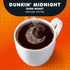 60 Dunkin Midnight Dark Roast Coffee, Keurig K-Cup Pods