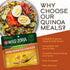 10g Packet (3-Pack) Wild Zora Instant Organic Quinoa Meals - Quick & Tasty Prepared Quinoa Bowls, Pantry Staples