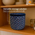 12 oz SAL MARINA | Ceramic Container - For Salt or Spices - Kitchen Decor - Handcrafted Ceramic Jars With Sealing Lids