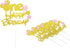 Glitter Gold Pink One Cake Topper for Girls' First Birthday Minnie Party Cake Decorations