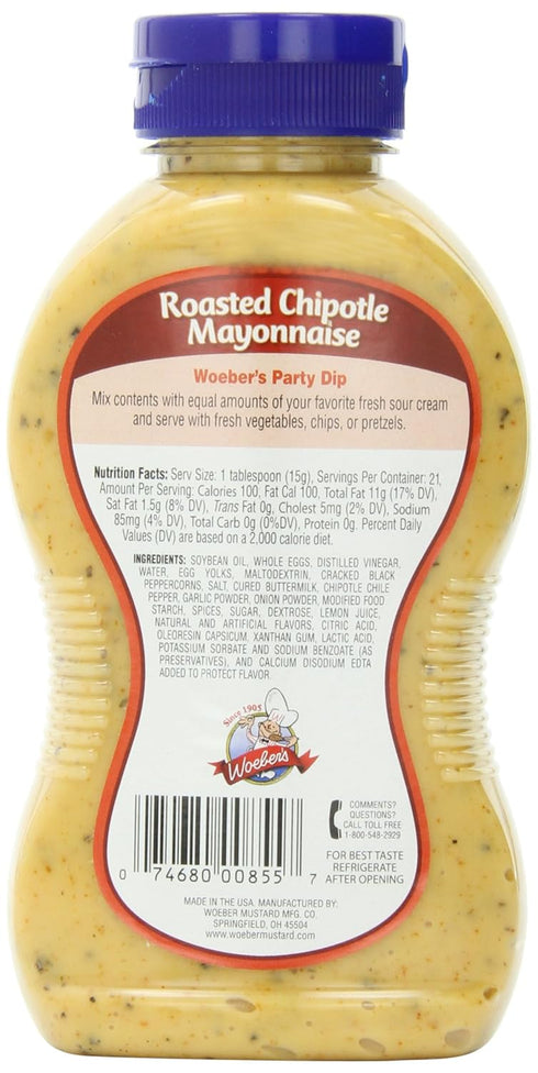 Woeber's 11 Woebers Mayonnaise, Roasted Chipotle, Ounce