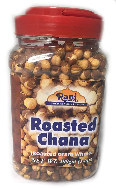 Rani Roasted Chana (Chickpeas) Plain Flavor 12.3oz (350g) PET Jar ~ All