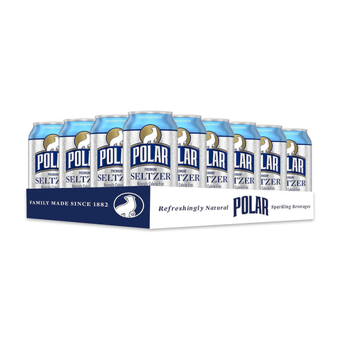 12 oz 24 pack Polar Seltzer Water Original, fl cans