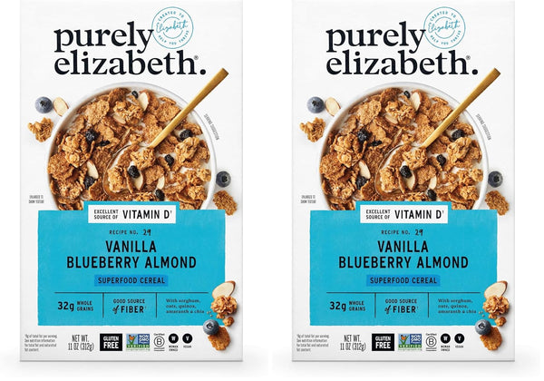 Purely Elizabeth Cereal Vnlla Blbry Almnd 11 OZ (Pack of 2)