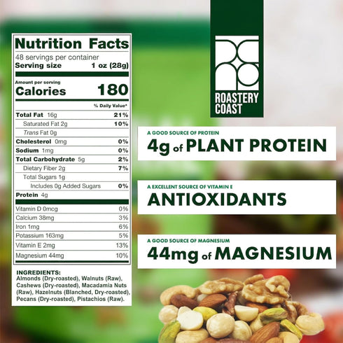 Roastery Coast - Daily Nuts Healthy Mix Bulk | Nuts Snack Mix | Deluxe assorted snack | nut snacks | healthy snacks