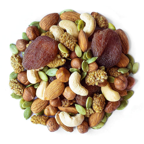 6-Forces 4 Mulberries, Food to Live Organic Trail Mix, Pounds Raw, Non-GMO, Cashews, Pumpkin Seeds, Apricots