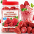7oz Whole Freeze-Dried Strawberries - Dried Strawberry Snacks, Crispy Dehydrated Fruit Snack