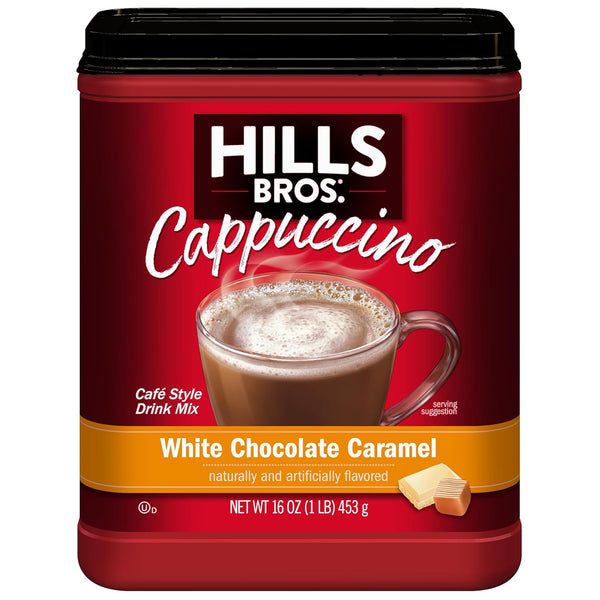 Hills Bros. Cappuccino Mix Rich, Frothy Coffeehouse-Tasting Instant Drink Mix Quick and