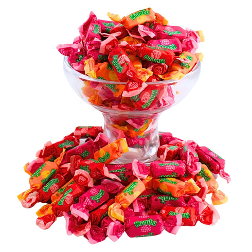 (2 Assorted Mamba Candy Bulk Fruit Chews - Juicy Strawberry, Raspberry, and Orange Flavored Mambas Fruit Chews, by