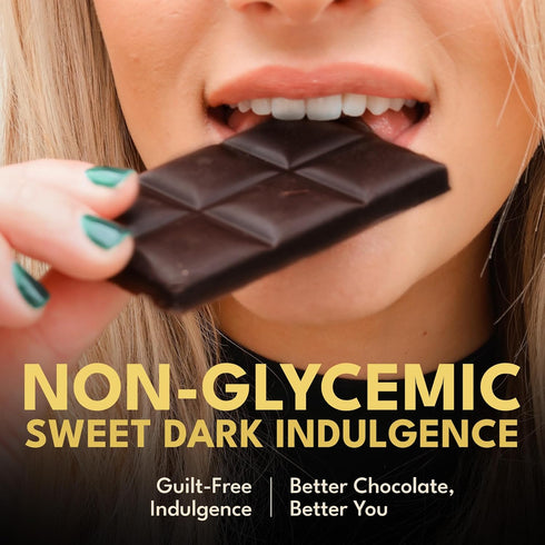 70% 1.5 oz (5 Macalat Quinoa Chocolate Crunch Bar, Sugar-Free Sweet Dark Chocolate Quinoa with Allulose and Monk Fruit