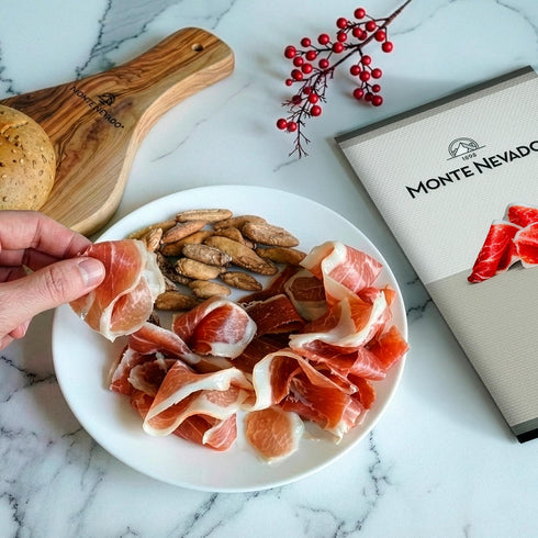 50% 3oz Pack 2 Packed Monte Nevado Jamon Iberico Grain-Fed (Cebo) Iberico - Each, of units, Pre-Sliced Vacuum Spanish