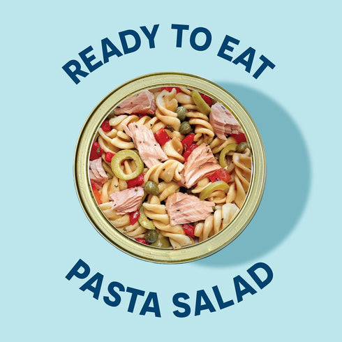 5.6oz, Pack 4 Wild Planet Ready-To-Eat Wild Tuna Pasta Salad With Organic Red Peppers, Tomatoes & Green Olives, Tuna