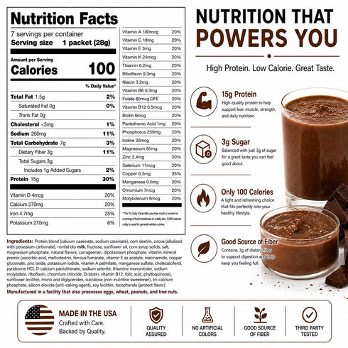 15g 7 PROTIFIT - High Protein Pudding/Shake Mix, Protein, Low Calorie, Low Fat, Low Carb, Aspartame Free, Idea Protein