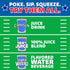 10 6 oz Capri Sun Game Day Gulp Juice Drink Blend Juice Boxes, Pouches, For School Lunches and Tailgates, All Natural