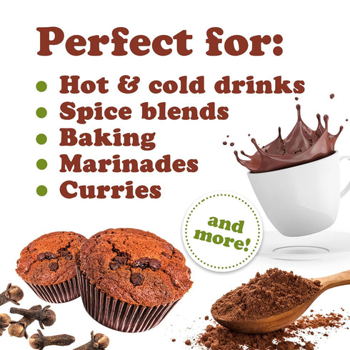 Food to Live Clove Powder, 1 Pound, Finely Ground Pure Vegan Spice for Beverages and Cooking