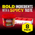 15.25 oz 8) Campbell's Chunky Soup, Spicy Chicken & Sausage Gumbo Soup, Microwavable Bowl (Case
