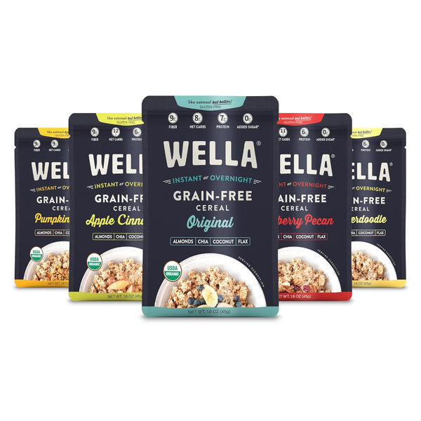 Wella Cereal Oatmeal Alternative, Gluten-Free Breakfast Hot Cereal, Grain-Free Paleo Organic Vegan