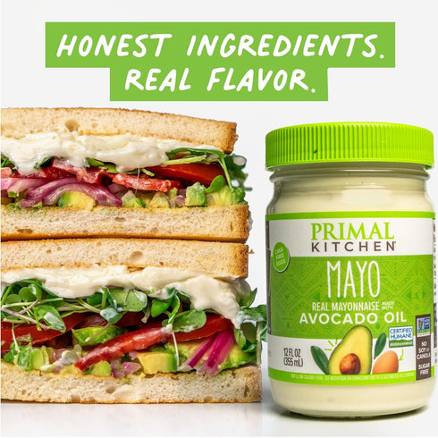 12 Pack 2 Primal Kitchen Mayo made with Avocado Oil, No Soy or Canola Oils, Original & Chipotle Lime, Ounces