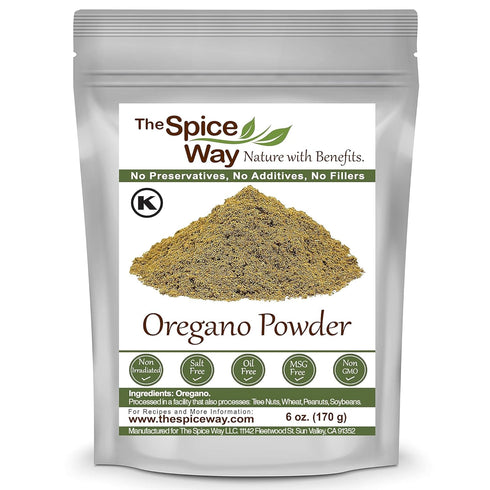 The Spice Way Oregano Ground, 6 oz Dried Oregano Herb Leaves Powder