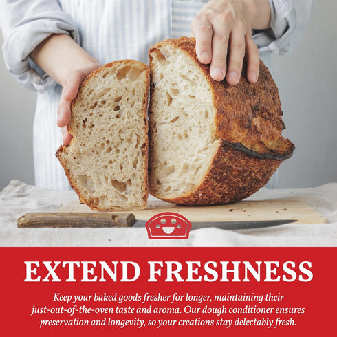 10oz Bakers Club Artisan Dough Conditioner Bread Improver & Baking Enhancer for Better Texture, Volume & Shelf Life
