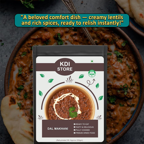 Store 55g Dal Makhani Creamy Black Lentils in Buttery Tomato Gravy Ready-to-Eat Vegetarian Indian Meal