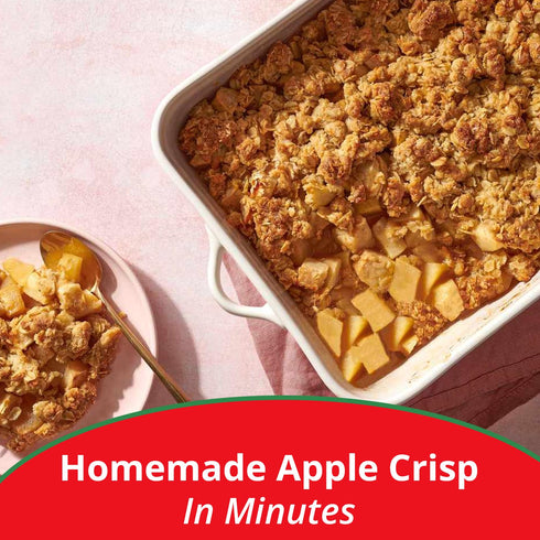 8.5 oz, 6-Pack Concord Foods Apple Crisp Mix, Easy-to-Make Dessert with Delicious Ready to Go Ingredients, Sweet Tender