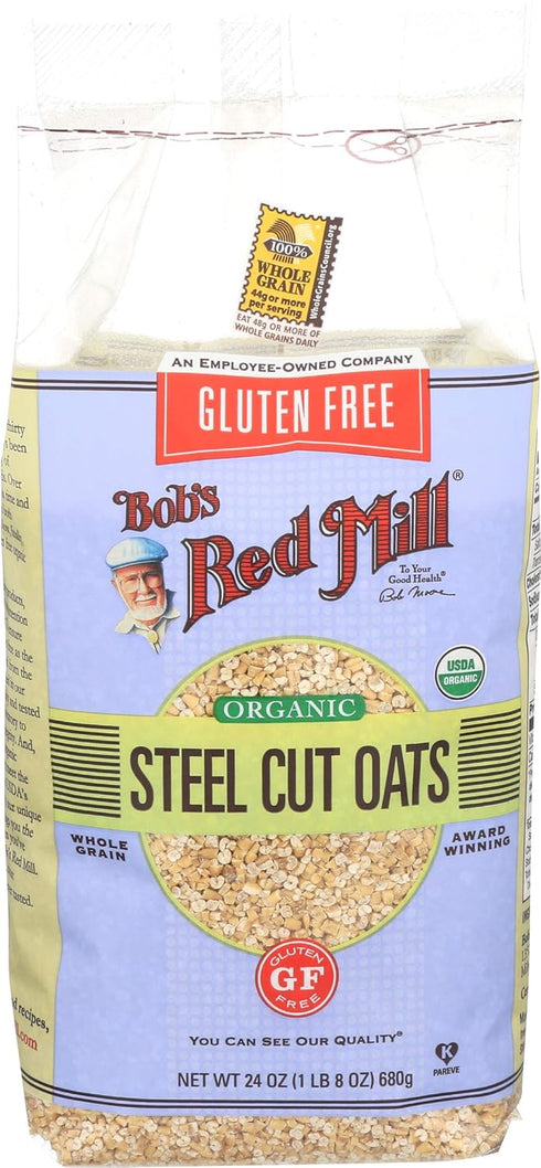 Bob's Red Mill Gluten Free Organic Steel Cut Oats, 24 Ounce