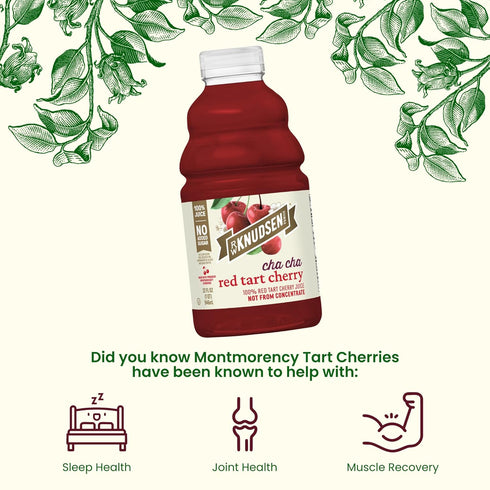 32 oz (Pack 1) R.W. Knudsen Cha Cha Red Tart Cherry Juice, fl