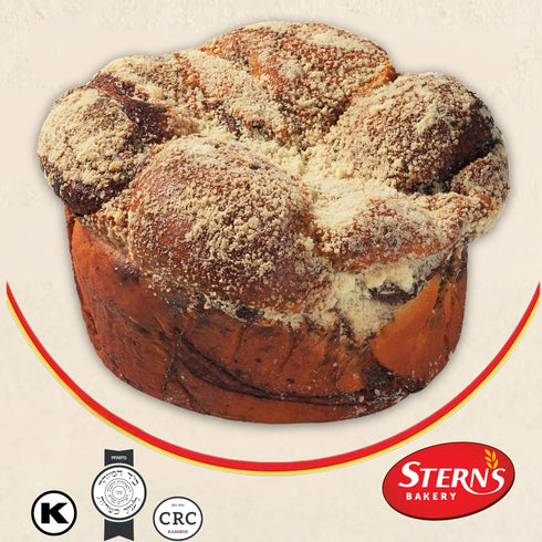 Sterns Bakery Chocolate Babka Cake Purim Gift, Mishloach Manot | Artisan Chocolate Breakfast Pastries | Kosher