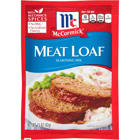 McCormick Meat Loaf Seasoning Mix, 1.5 oz (Pack of 2)