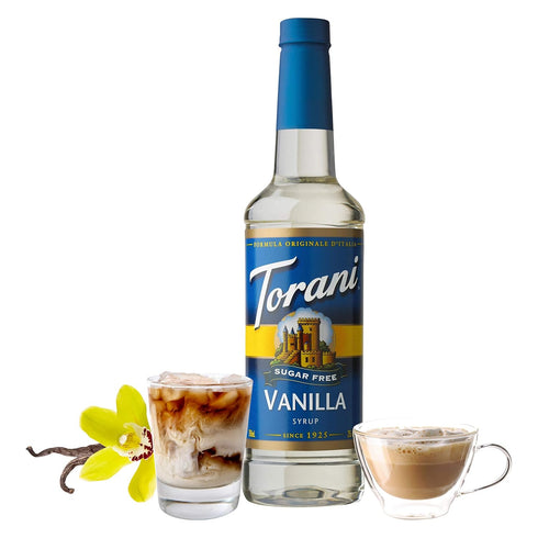 25.4 (Pack 4) Torani Sugar Free Syrup, Vanilla, Ounce