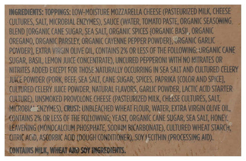 WHOLE FOODS MARKET KITCHENS 16in, 43.3 oz , Uncured Pepperoni Deli Pizza