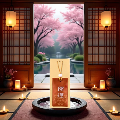 Labriciyon 1Pc Spiritual Salt Pouch,Spiritual Salt with Sachet, Buddhist Pouch Necklace, for Money,Happiness, Chinese