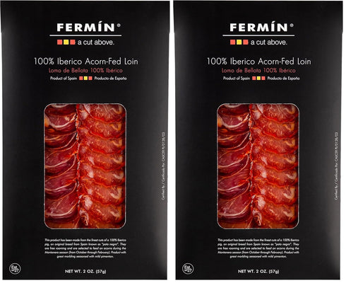 Fermin Sliced Iberico de Bellota Pork Loin 2 oz | 100% Acorn-Fed
