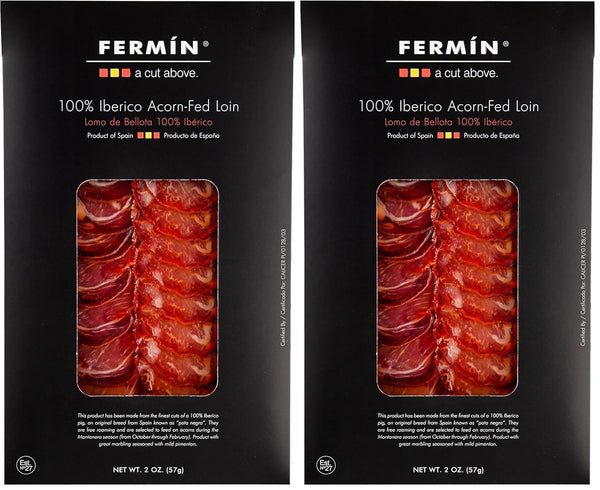 Fermin Sliced Iberico de Bellota Pork Loin 2 oz | 100% Acorn-Fed