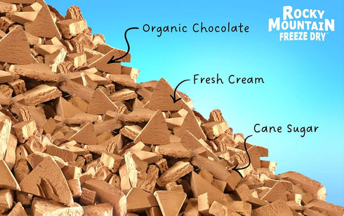 (1 OZ, Freeze Dried Ice Cream Chocolate Ice Cream That Doesnt Melt Rich Creamy Crunchy Treat Rocky Mountain Freeze Dry