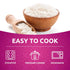 2 lb Authentic Smoked Basmati Rice by Khazana in Resealable Zipper Bag - Aromatic and Flavorful Indian Grain - Non-GMO