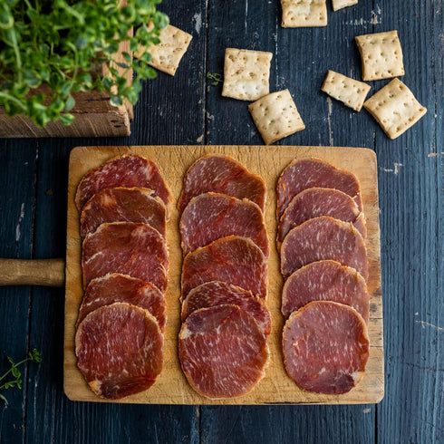 100% 3+ (2oz Pack) Acorn-Fed Ibrico Pork Loin Years Aged Thinly Sliced Spanish Lomo Ibrico Alta Expresin by Covap