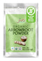 Jiva Organics Organic Arrowroot Flour (Powder) 8 Ounce Bag - Raw, Non-GMO,