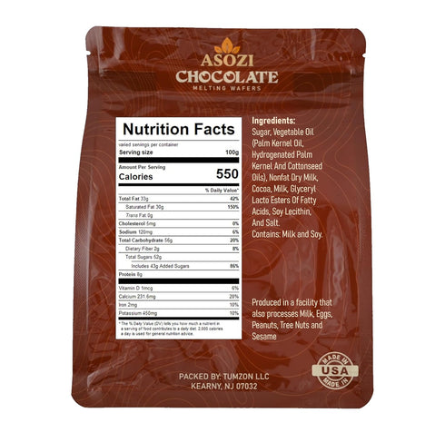 2LB Milk Chocolate Melting Wafers Smooth and Creamy Melting Chocolate Perfect for Dipping, Baking, Candy Making