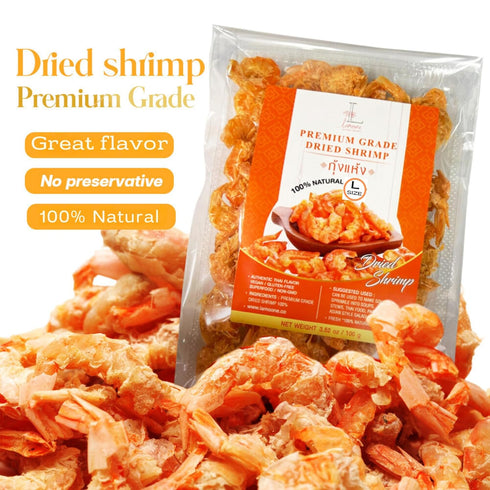 Lamoone 100g (3.5 oz) Premium Dried Shrimp for Cooking, Premium Quality Dehydrated Shrimp for Stir-Fries, Soups, Papaya