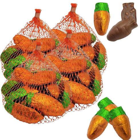 Easter Double Crisp Parsnip Pete's Bunny Treats Milk Chocolate Mesh Bags, Happy