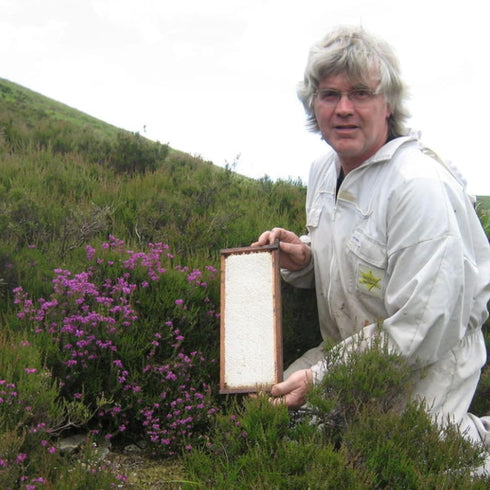 John Mellis Apiaries 12 Scottish Ling Heather Honey, Ounce Jar