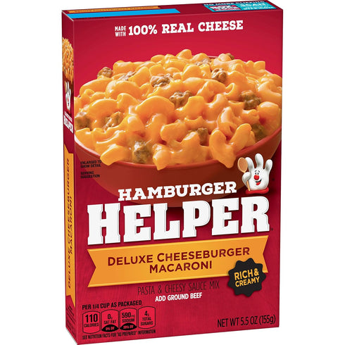 Hamburger Helper Pasta Deluxe Cheeseburger Macaroni, 5.5 Ounces