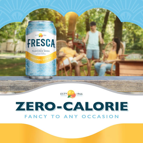 12 (Pack 12) Fresca Citrus Soda, Ounce